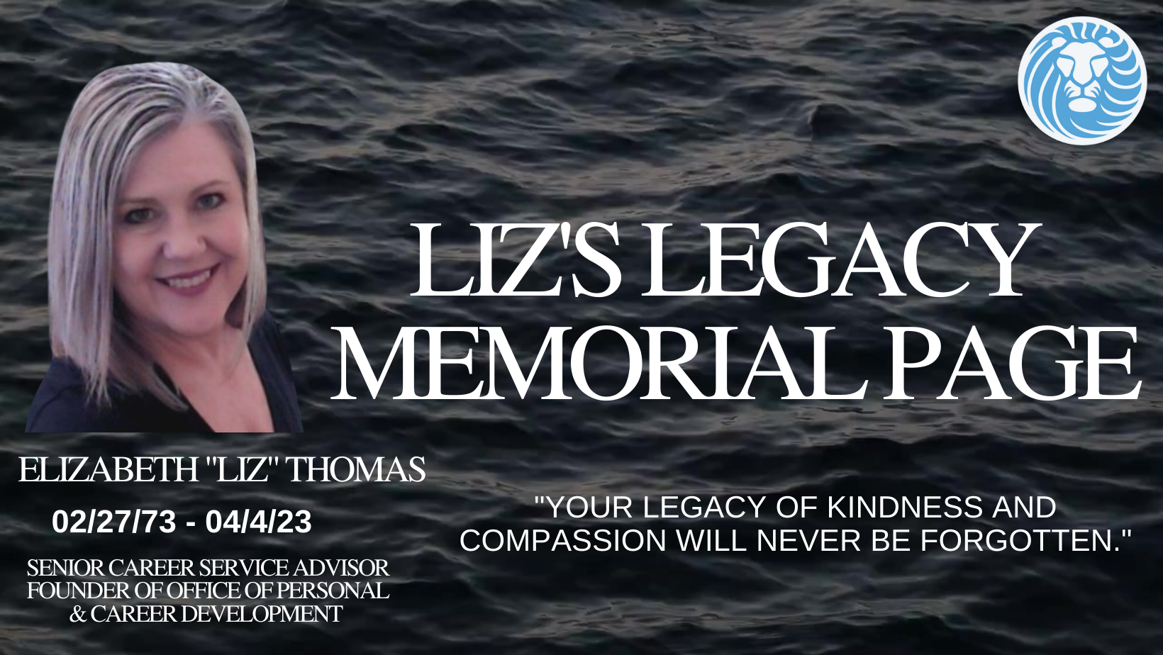 LIZS LEGACY MEMORIAL PAGE (1920 × 1060 px) (1920 × 800 px) (Facebook Cover)